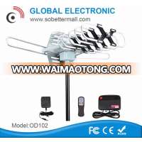 150 Miles amplified VHF UHF FM Outdoor TV antenna with 360 turning degree