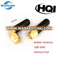 Best Price  External 2.4GHz Omni Direction Rubber Duck Antenna 2dBi  30mm RF-SMA WIFI Antenna