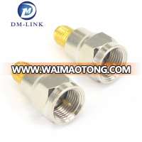 RF Coaxial Coax Adapter SMA Female Jack to F Male Plug Connector