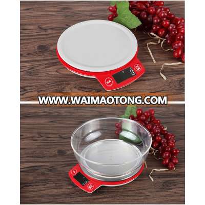 High Quality New Style Multifunction Food Fruit Glass Kitchen Scale Digital