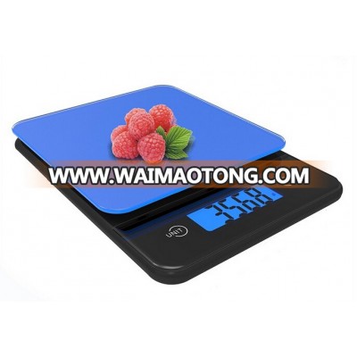 digital kitchen electronic weighing scale with blue backlight